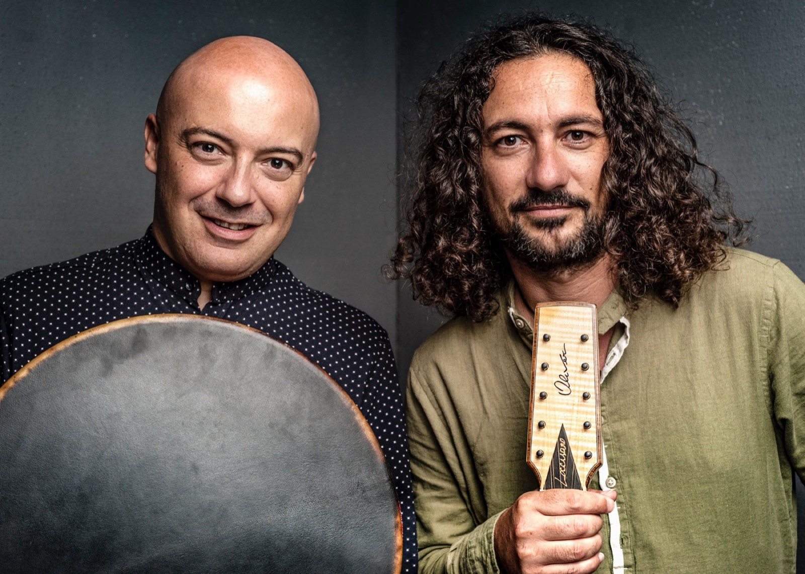 Francesco Loccisano e Andrea Piccioni, chitarra battente e tamburi a cornice