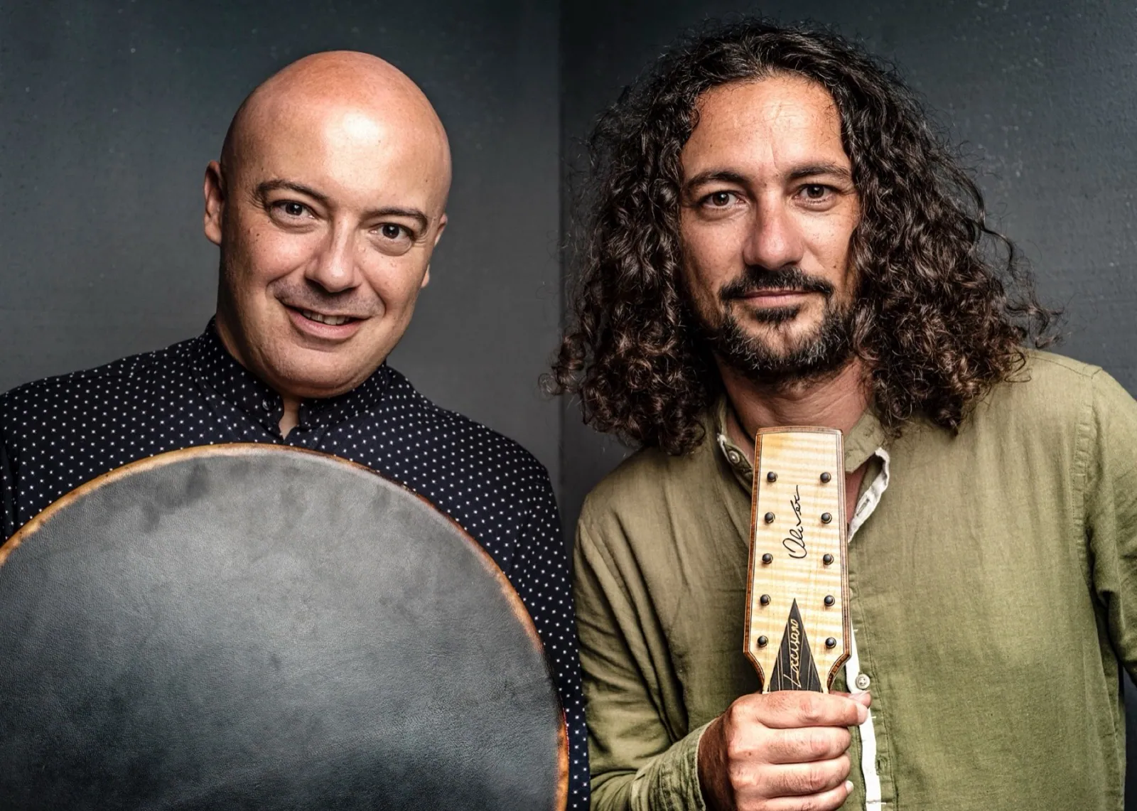 Francesco Loccisano and Andrea Piccioni, battente guitar and frame drums
