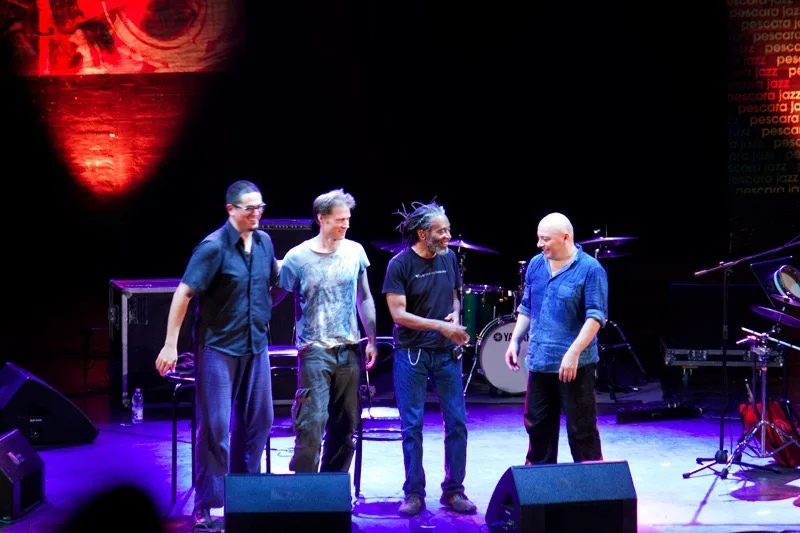 Bobby McFerrin, Francesco Turrisi, Ben Davis e Andrea Piccioni al Pescara Jazz, 17 luglio 2015